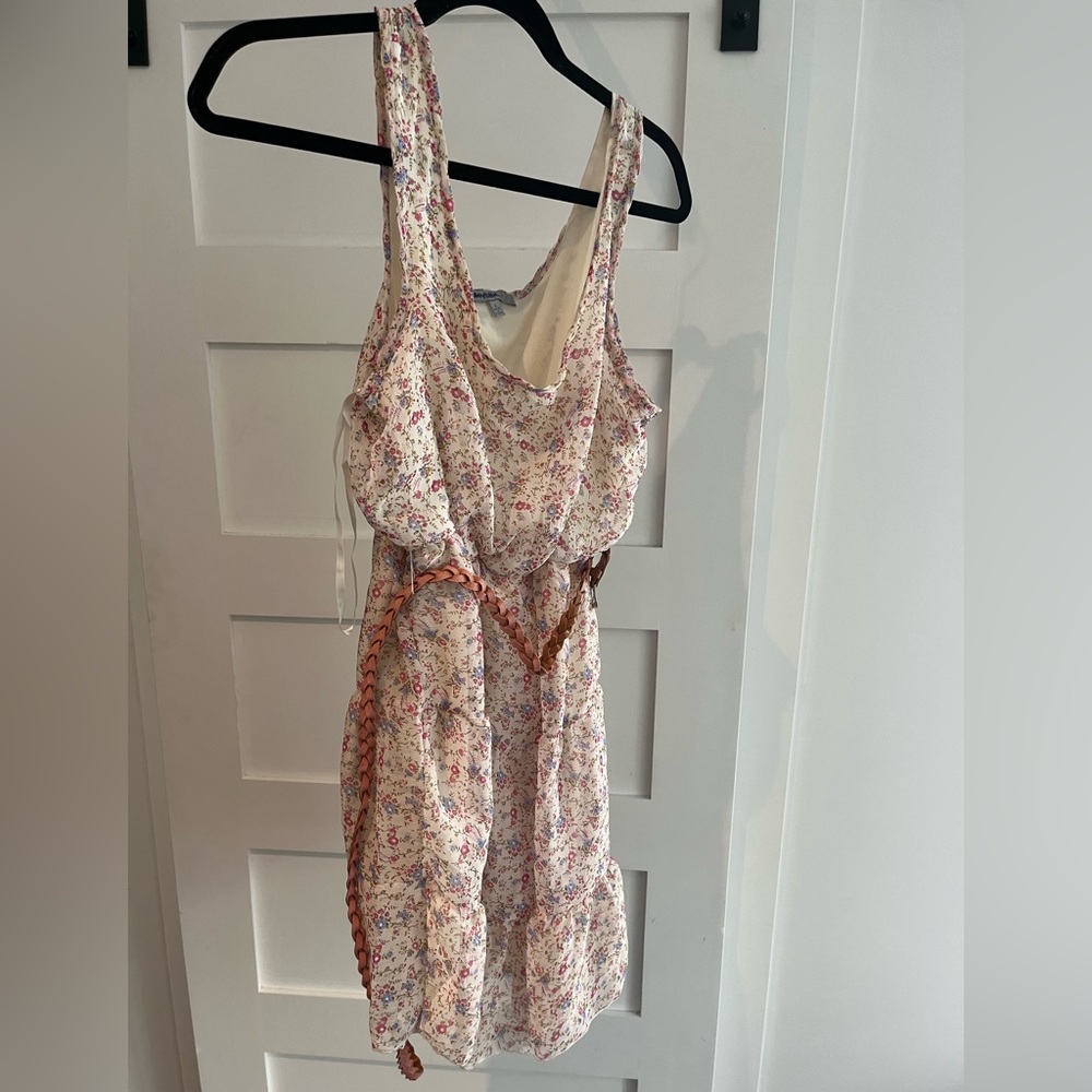 Bailey blue Floral dress with belt in size large